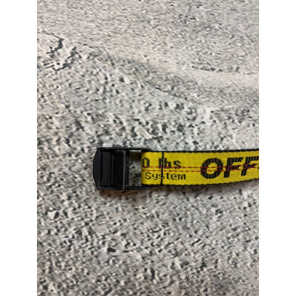 Off-White Yellow tape belt swag
