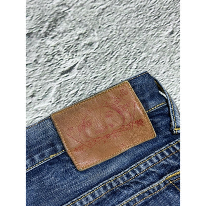 Evisu jeans vintage navy blue white seagulls Genes