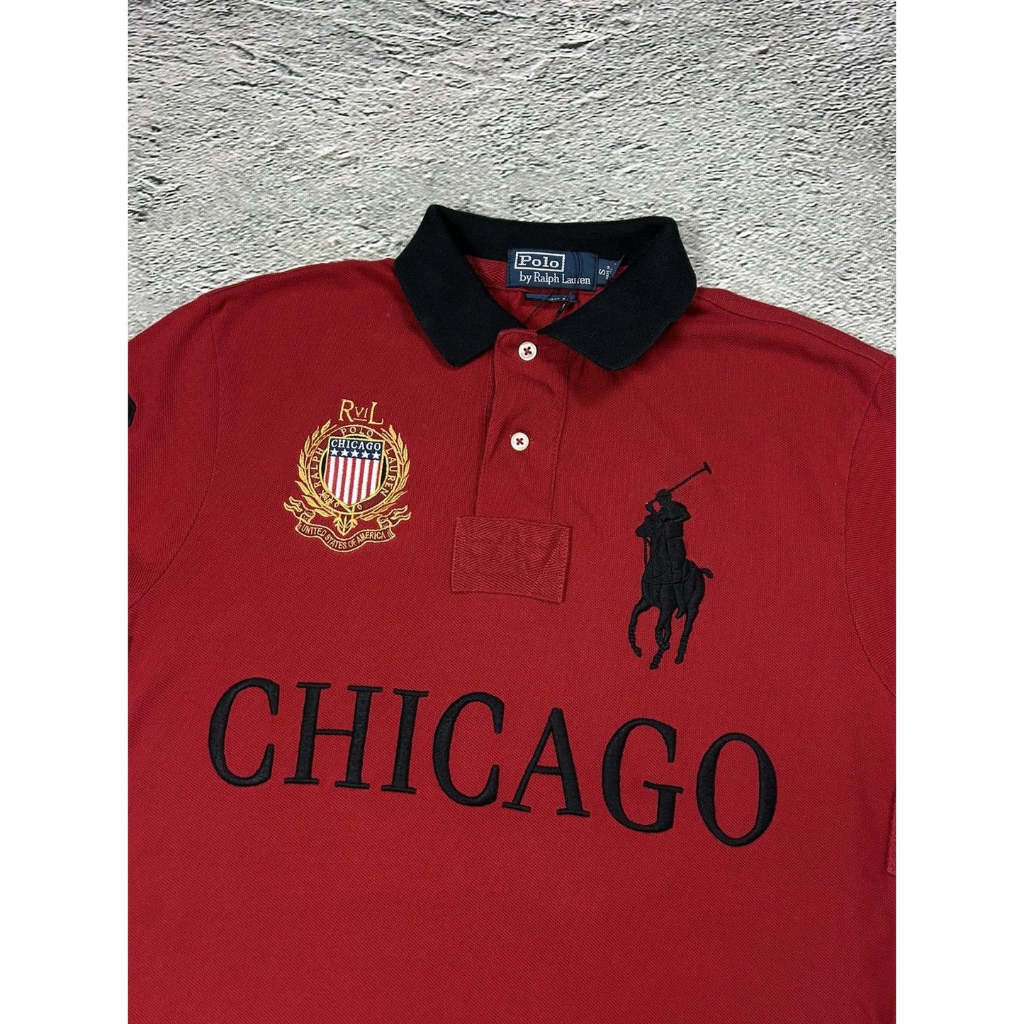 Chief Keef Polo Ralph Lauren Chicago vintage red black