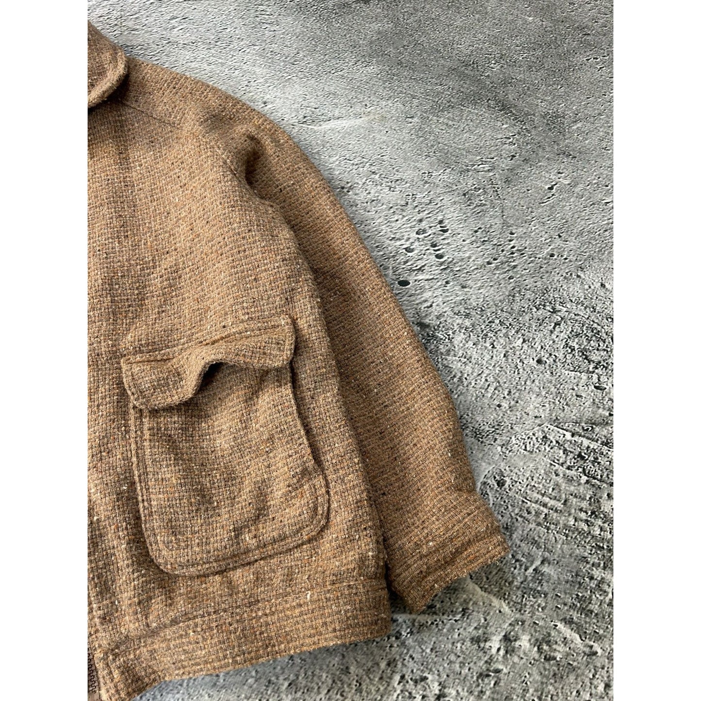 Italian true vintage wool jacket brown 60s