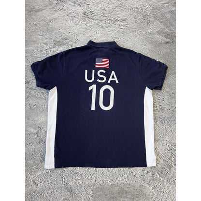 Chief Keef Polo Ralph Lauren USA vintage shirt navy blue