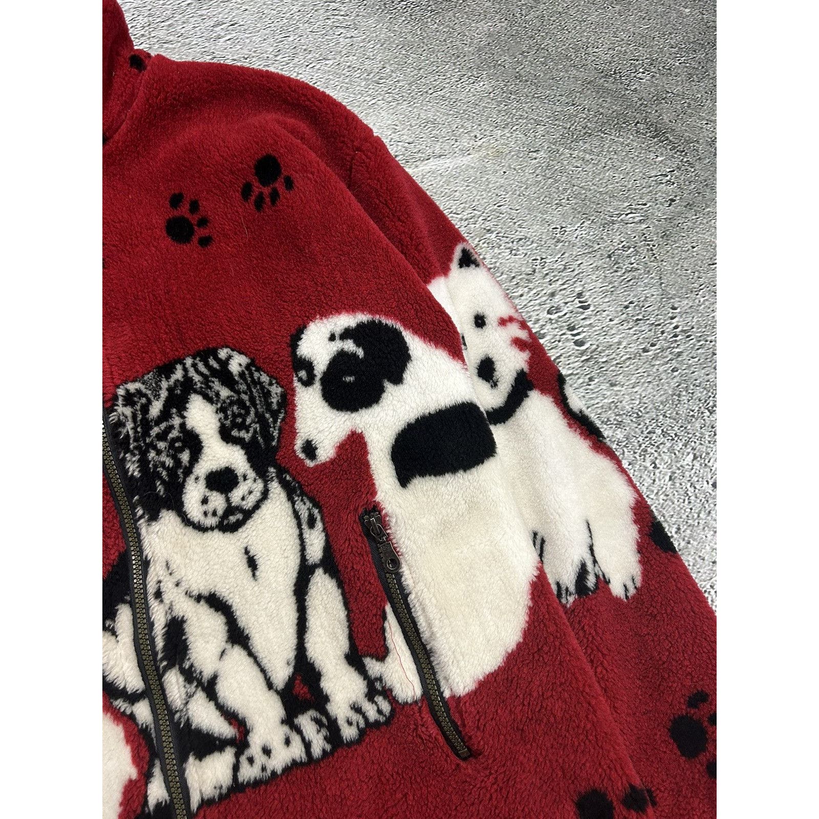 Vintage 90S Dogs Puppies offers Fleece Sherpa Jacket