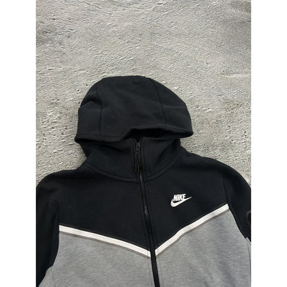 Nike tech fleece zip hoodie black grey