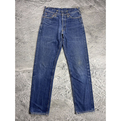 Evisu jeans vintage handpainted seagull logo selvedge denim