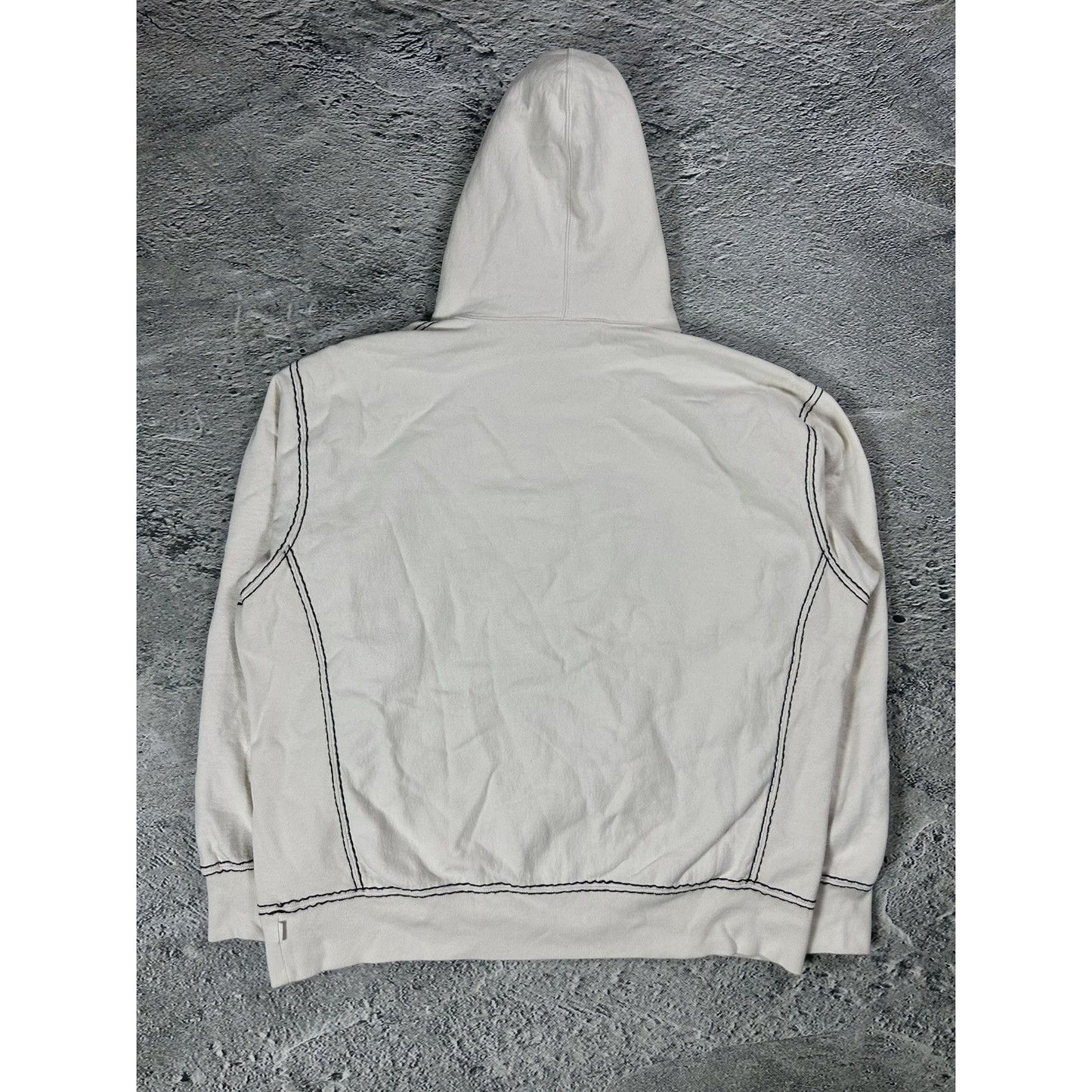 Supreme Big Stitch Hoodie White FW20 True Religion style