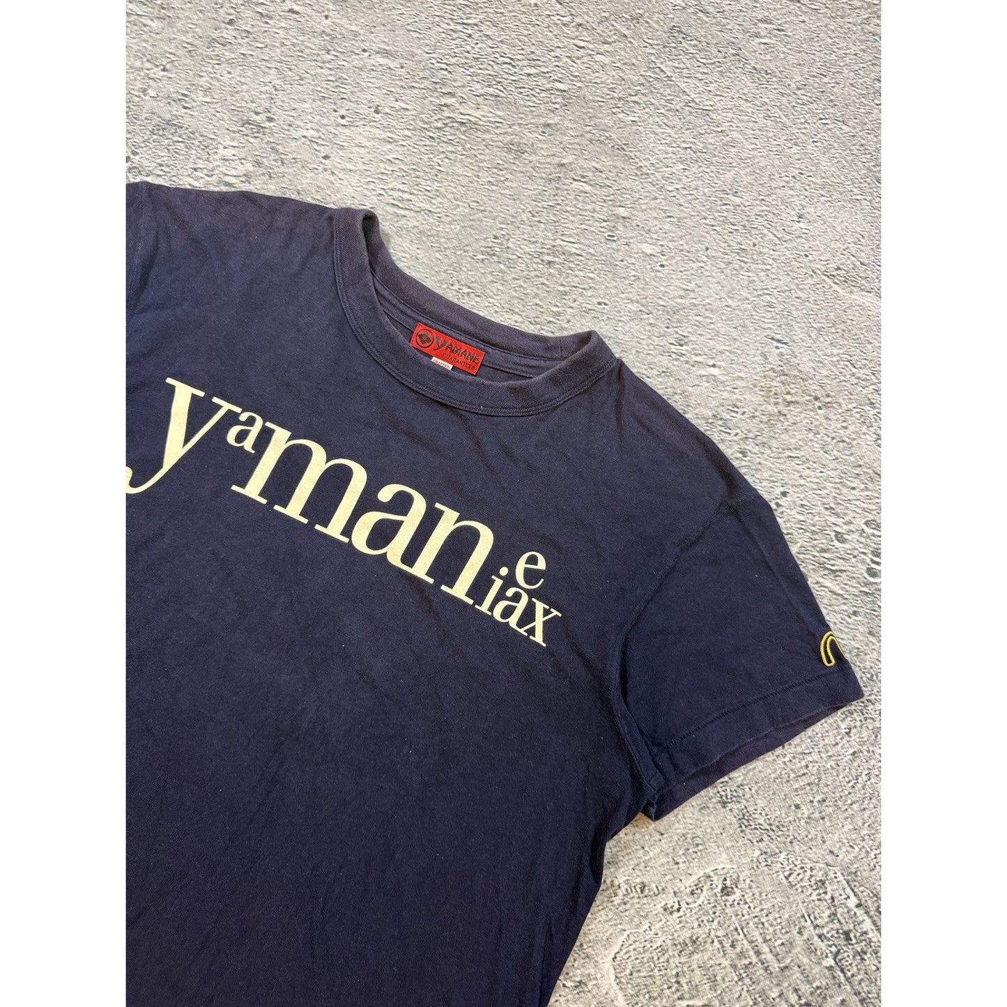 Evisu Yamane t-shirt vintage big logo seagull Navy