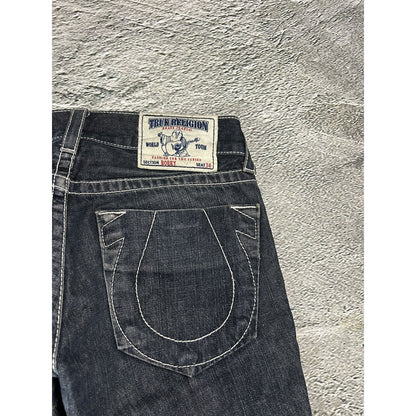 True Religion vintage jeans navy blue thick stitching Bobby