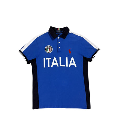 Chief Keef Polo Ralph Lauren Italia vintage blue polo shirt