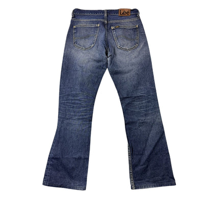 Lee flared bootcut jeans denim pants Y2K washed