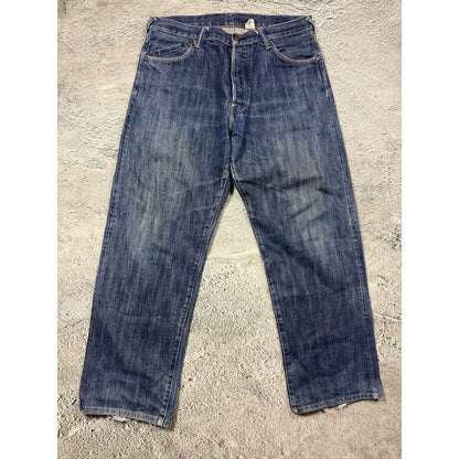 Evisu Yamane jeans vintage design selvedge embroidery cat