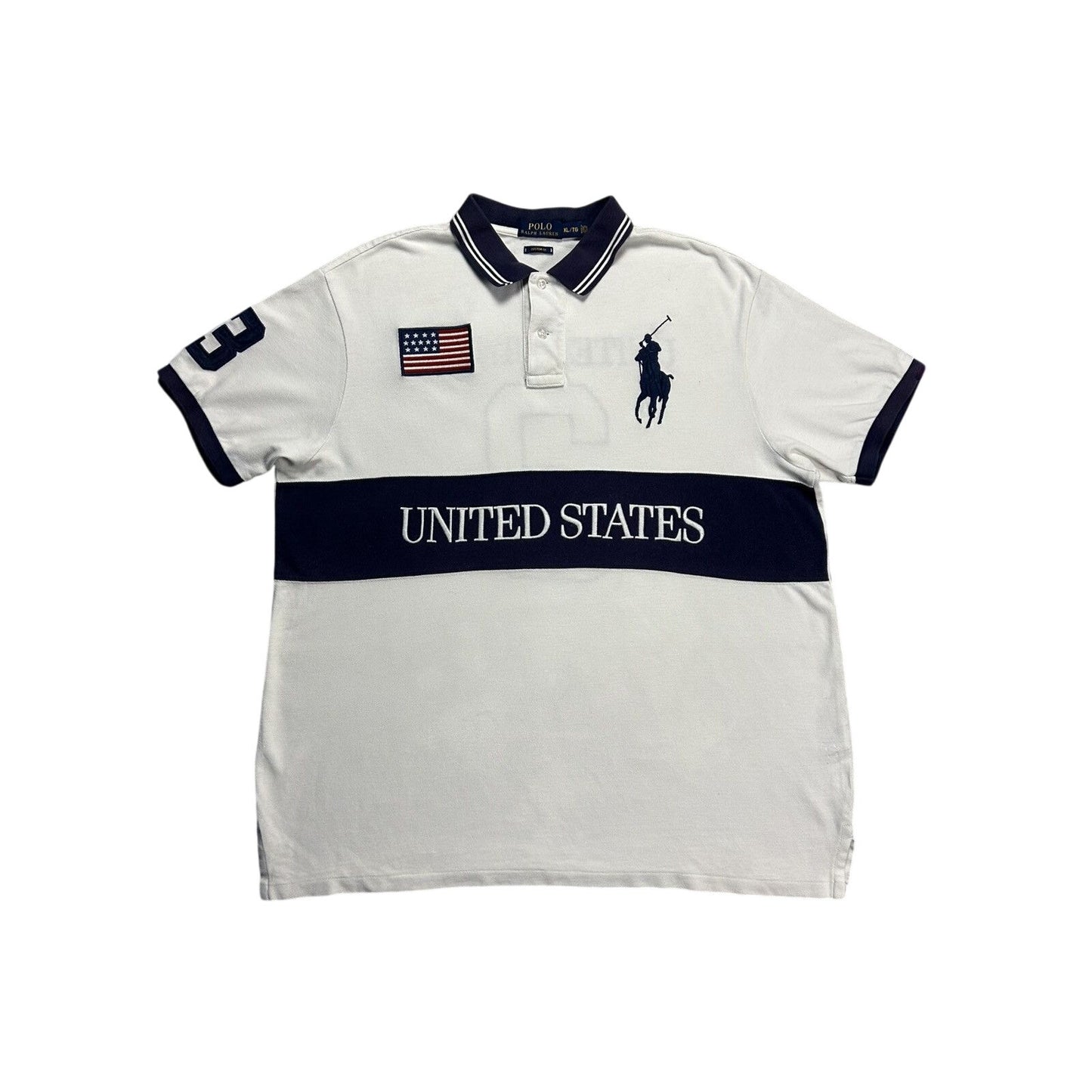Chief Keef Polo Ralph Lauren USA vintage shirt white