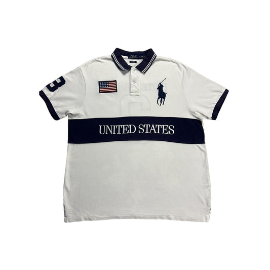 Chief Keef Polo Ralph Lauren USA vintage shirt white