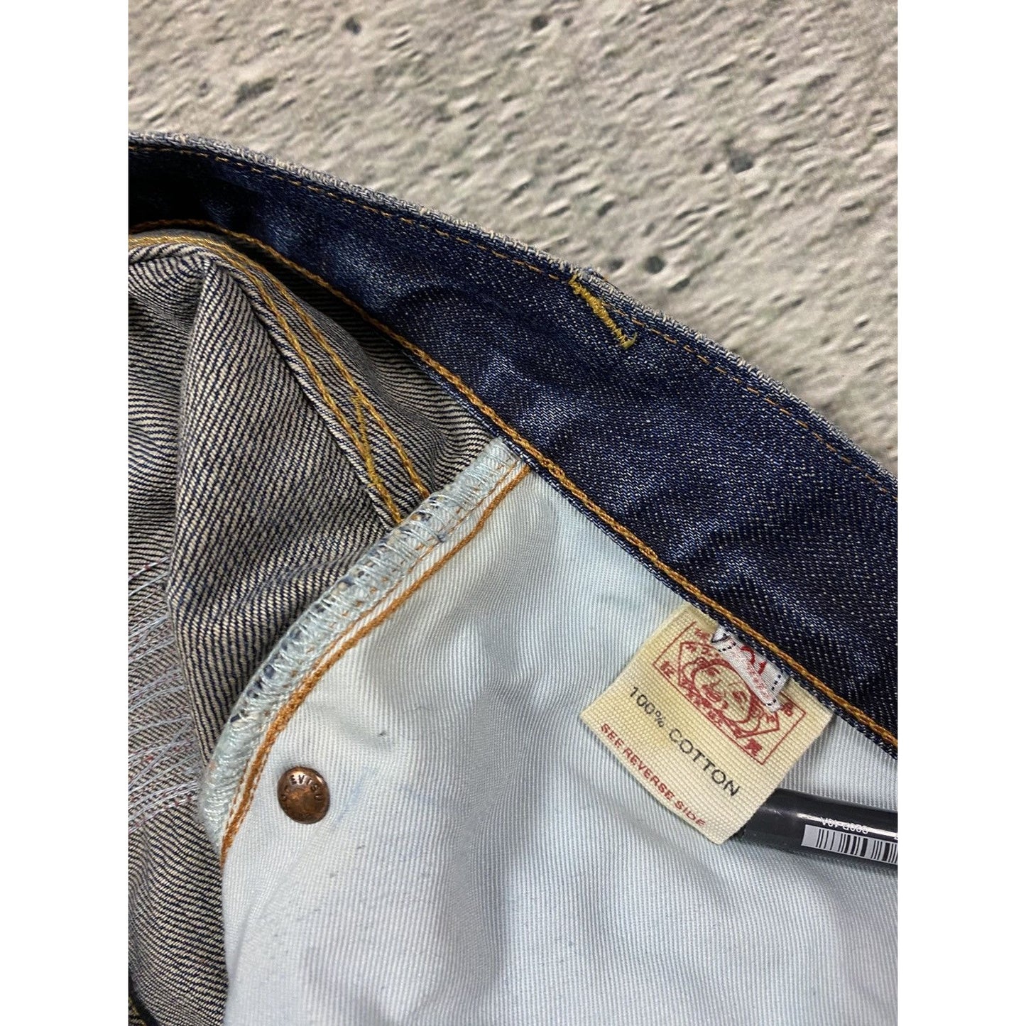 Evisu jeans daicock big logo gradient purple pink white