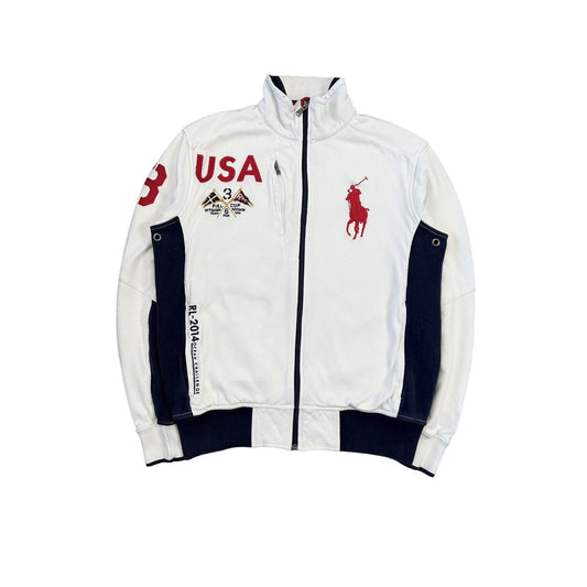 Chief Keef Polo Ralph Lauren zip sweatshirt white USA