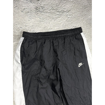 Nike vintage black nylon track pants small logo drill Y2K