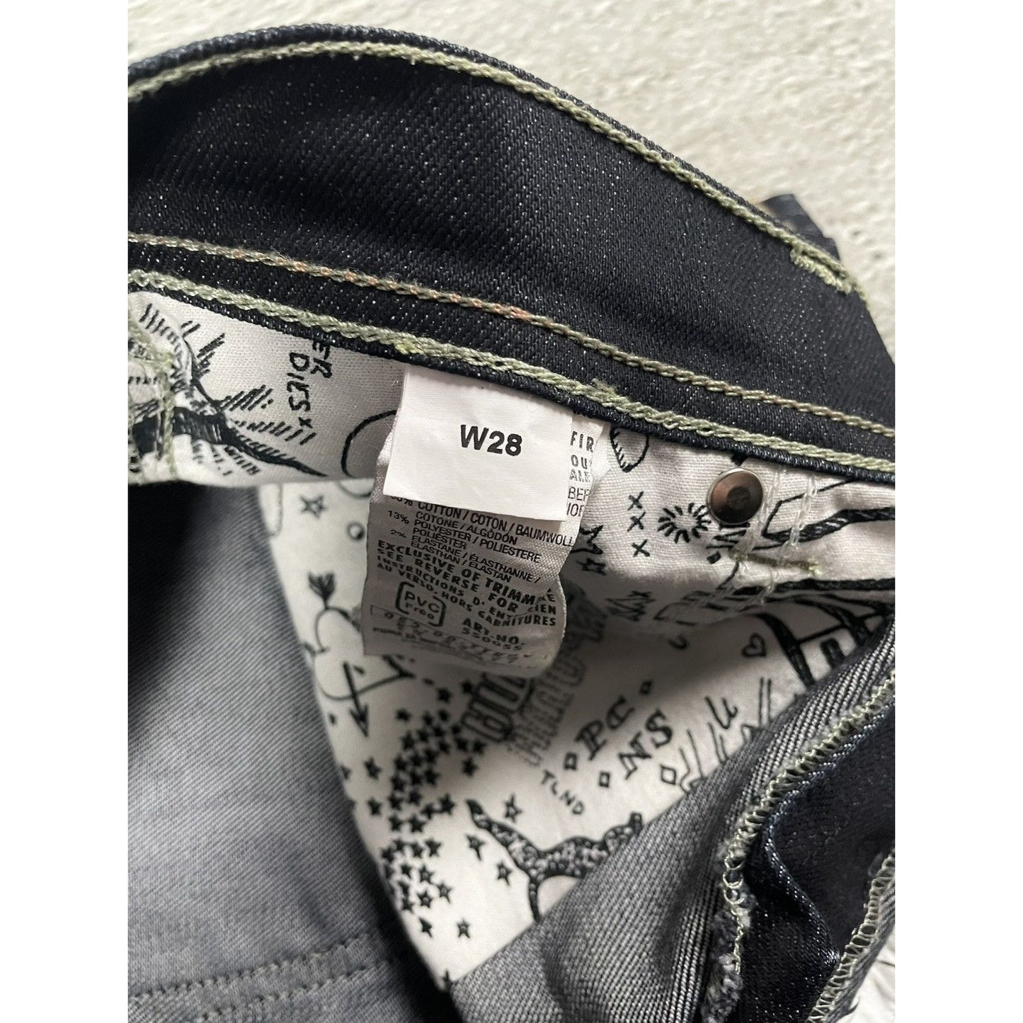 Evisu x Puma vintage navy skirt black seagulls Y2K