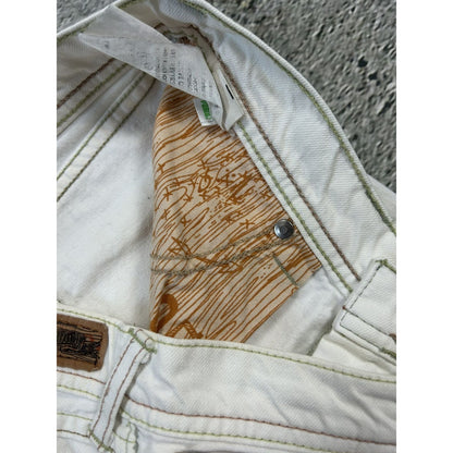 Evisu x Puma vintage white skirt mint seagulls Y2K