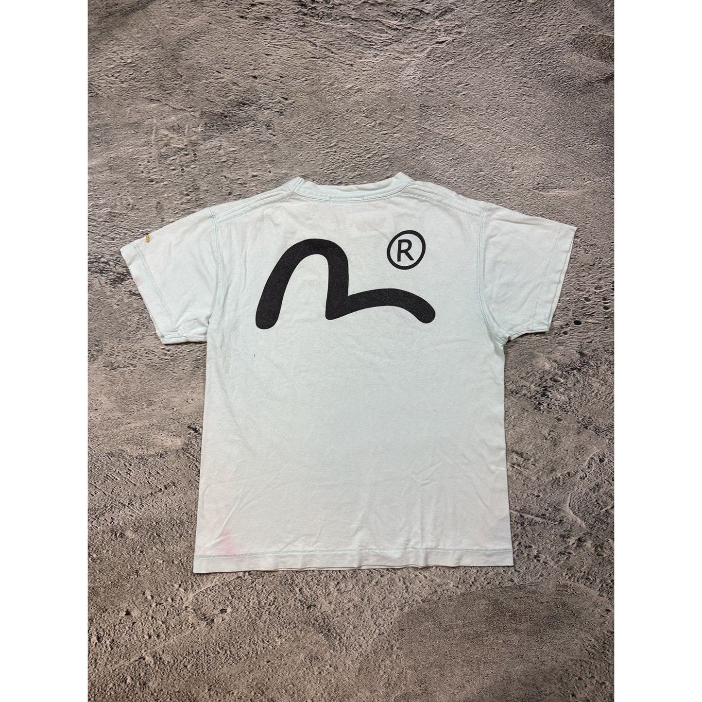 Evisu Yamane T-shirt big logo baby blue Origin? Imagine