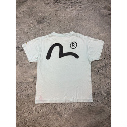 Evisu Yamane T-shirt big logo baby blue Origin? Imagine