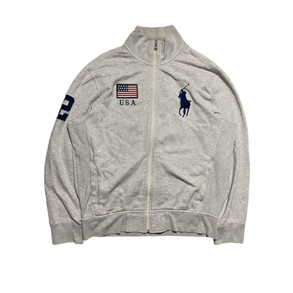 Chief Keef Polo Ralph Lauren zip sweatshirt grey USA