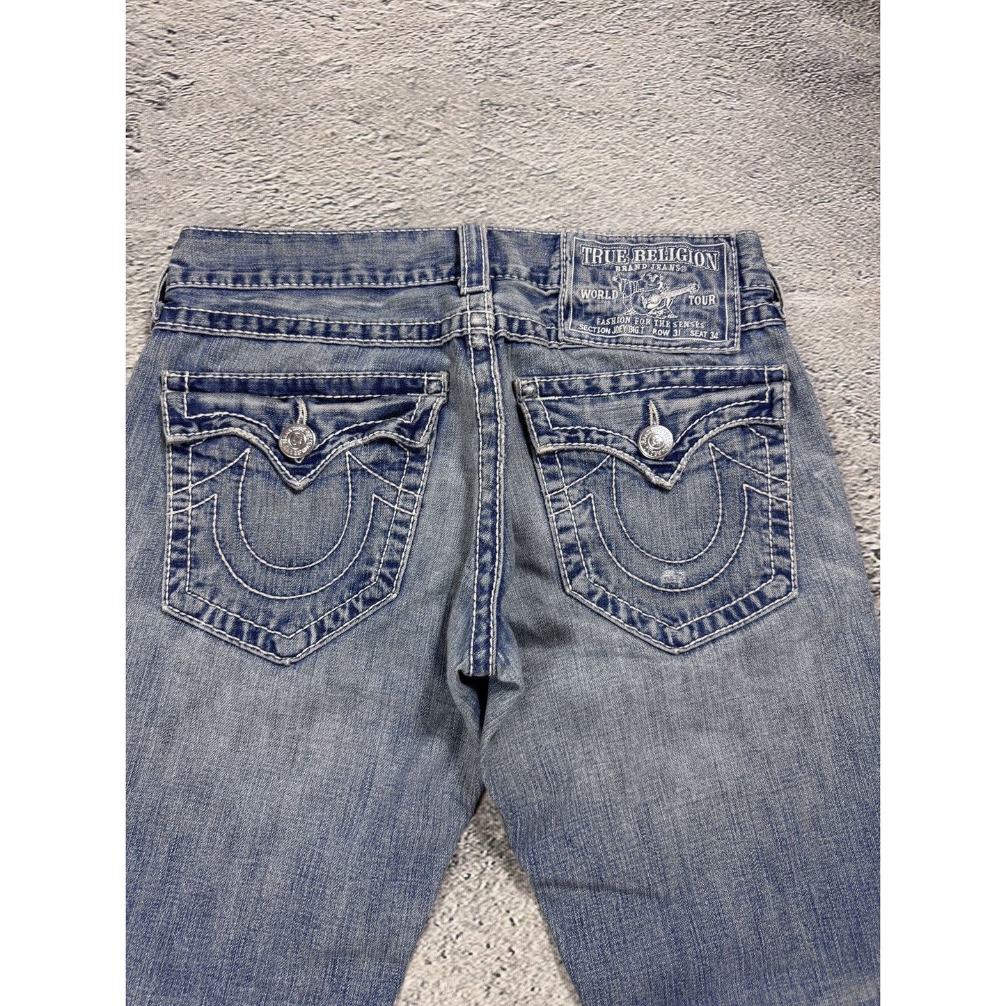 True Religion Joey jeans vintage denim pants flared blue