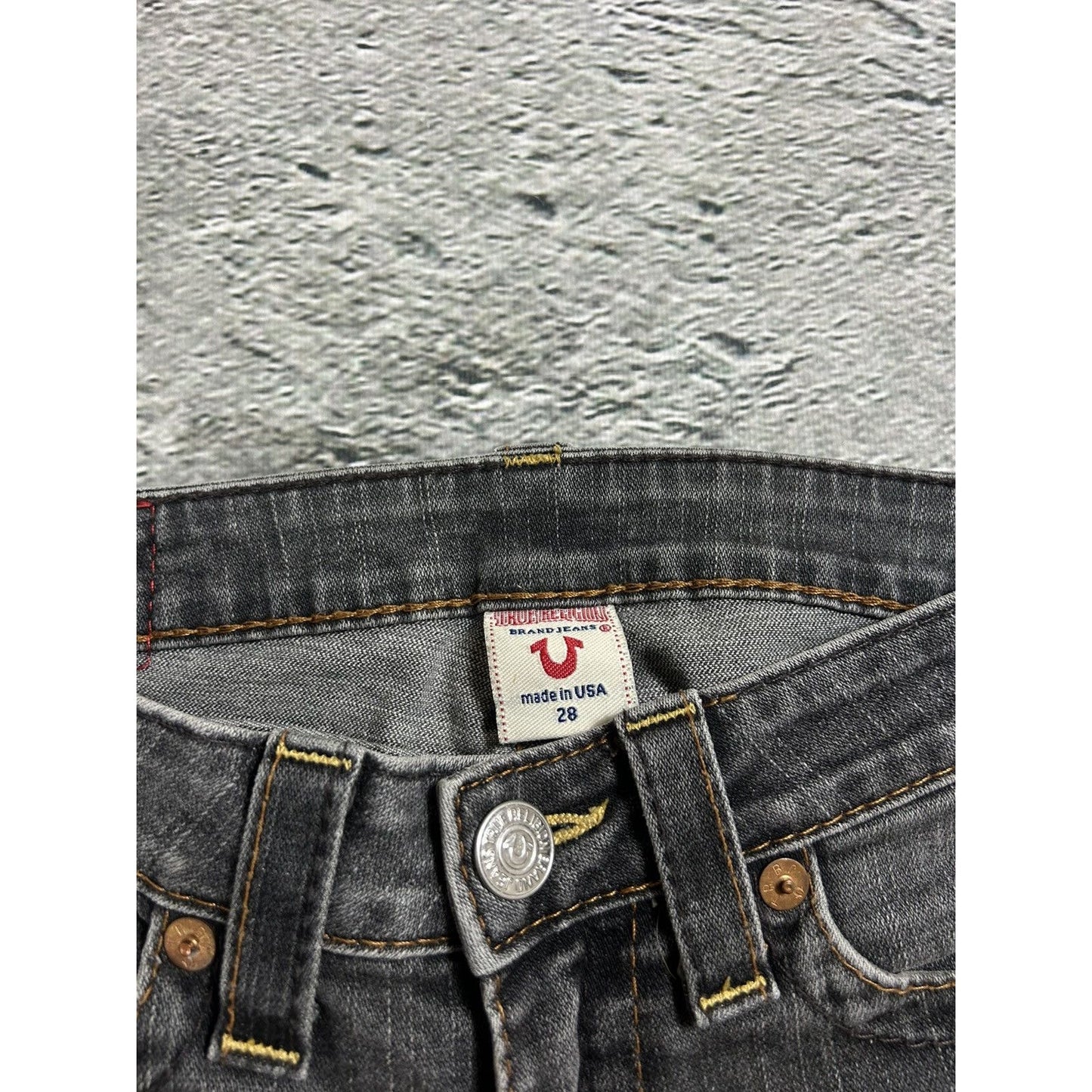 True Religion jeans vintage grey Billy flared