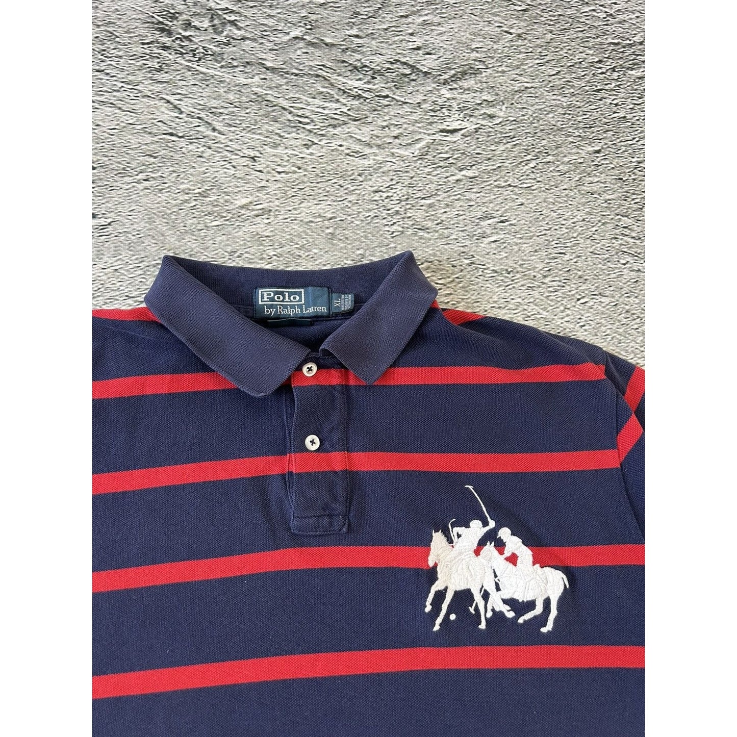 Chief Keef Polo Ralph Lauren navy red striped big pony