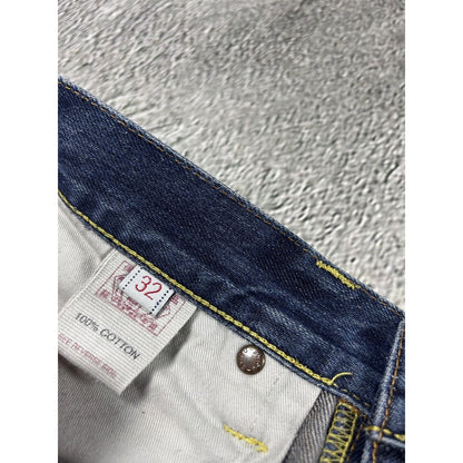 Evisu jeans daicock big logo red selvedge denim