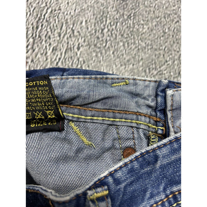 Evisu EU ED jeans vintage denim pants cargo navy blue Y2K