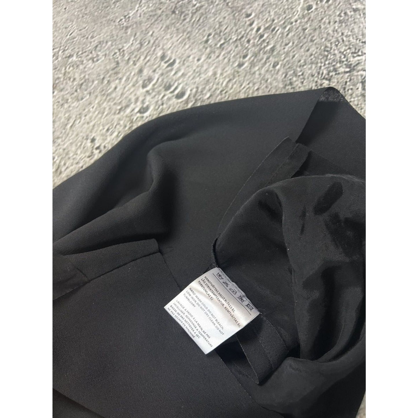 Acne dress black Mallory PSS12 vintage avant garde