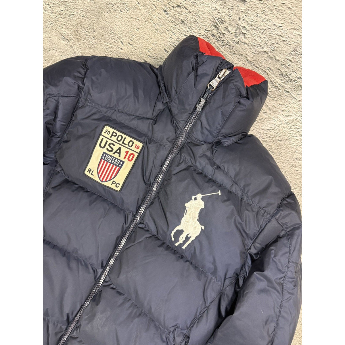 Chief Keef Polo Ralph Lauren vintage puffer vest black USA