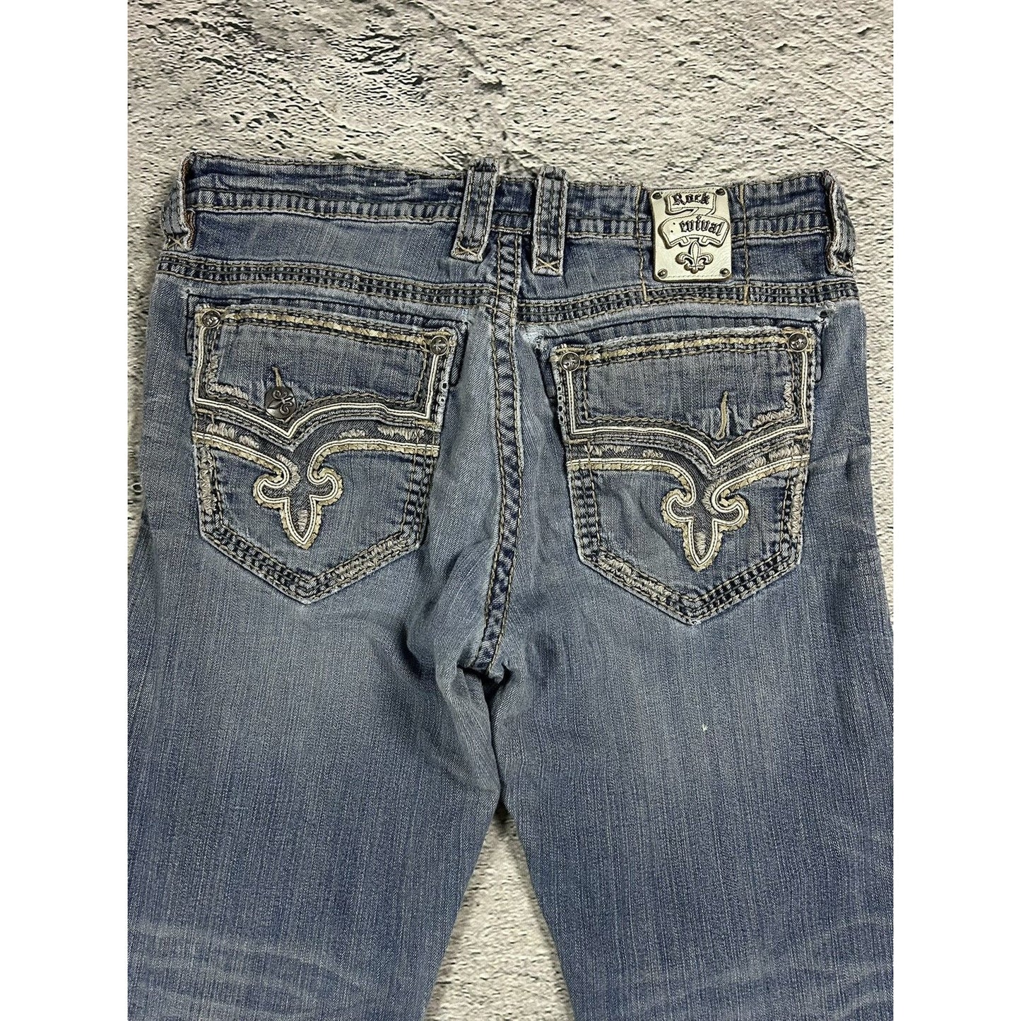 Rock Revival Rogue washed jeans Y2K flared Bootcut