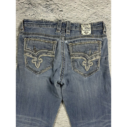 Rock Revival Rogue washed jeans Y2K flared Bootcut