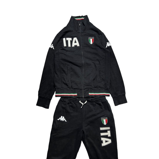 Kappa Italy vintage track suit zip sweatshirt black