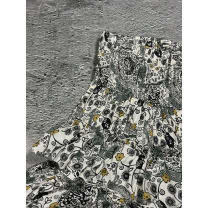 Isabel Marant Étoile beige green floral set skirt + top