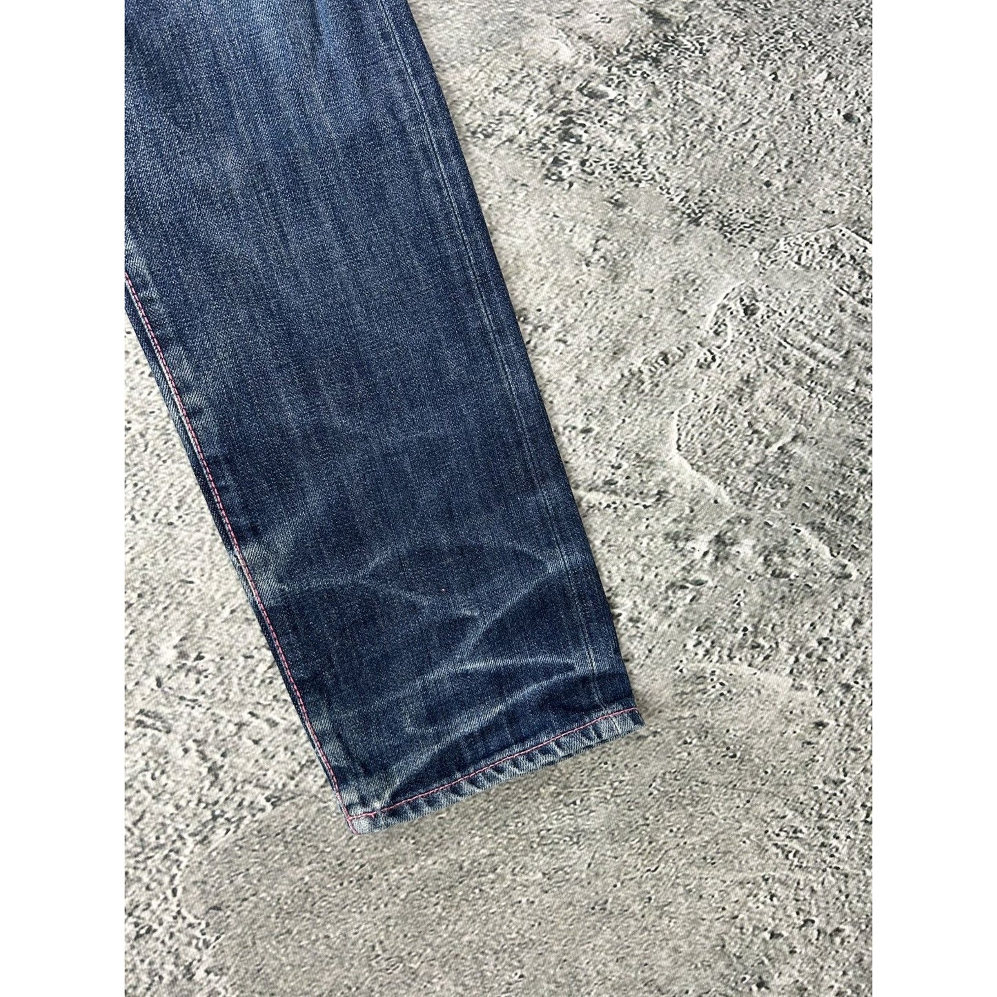 Evisu jeans daicock big logo pink selvedge denim Japan