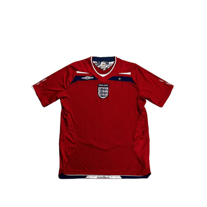 England vintage Umbro jersey 2008 2010 red away