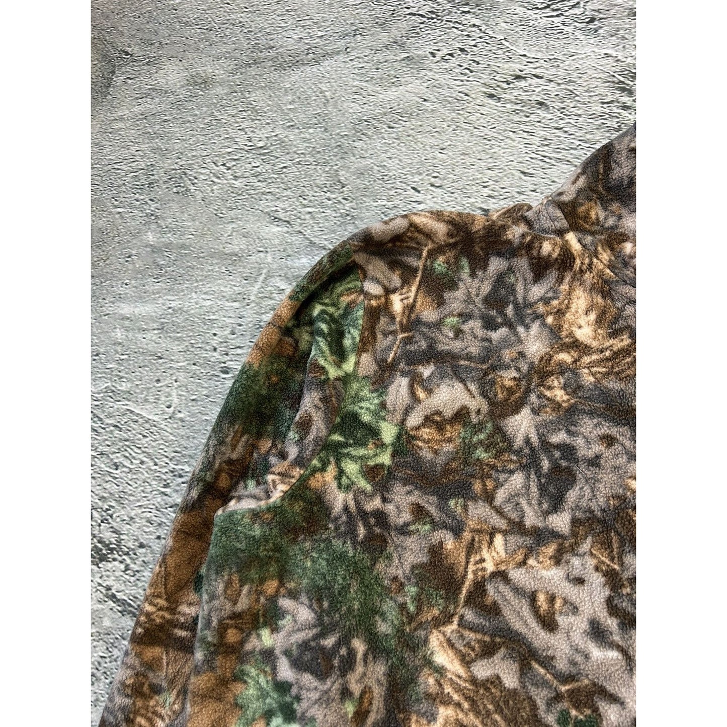 Realtree Camouflage fleece sweatshirt full zip vintage