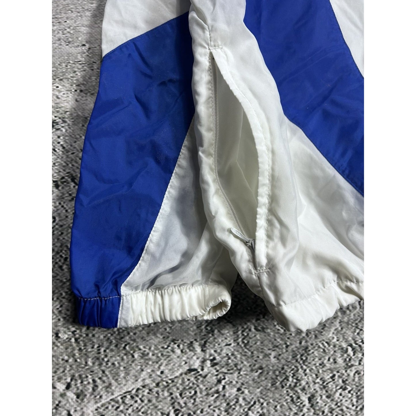 Nike track jacket nylon white blue vintage 90s