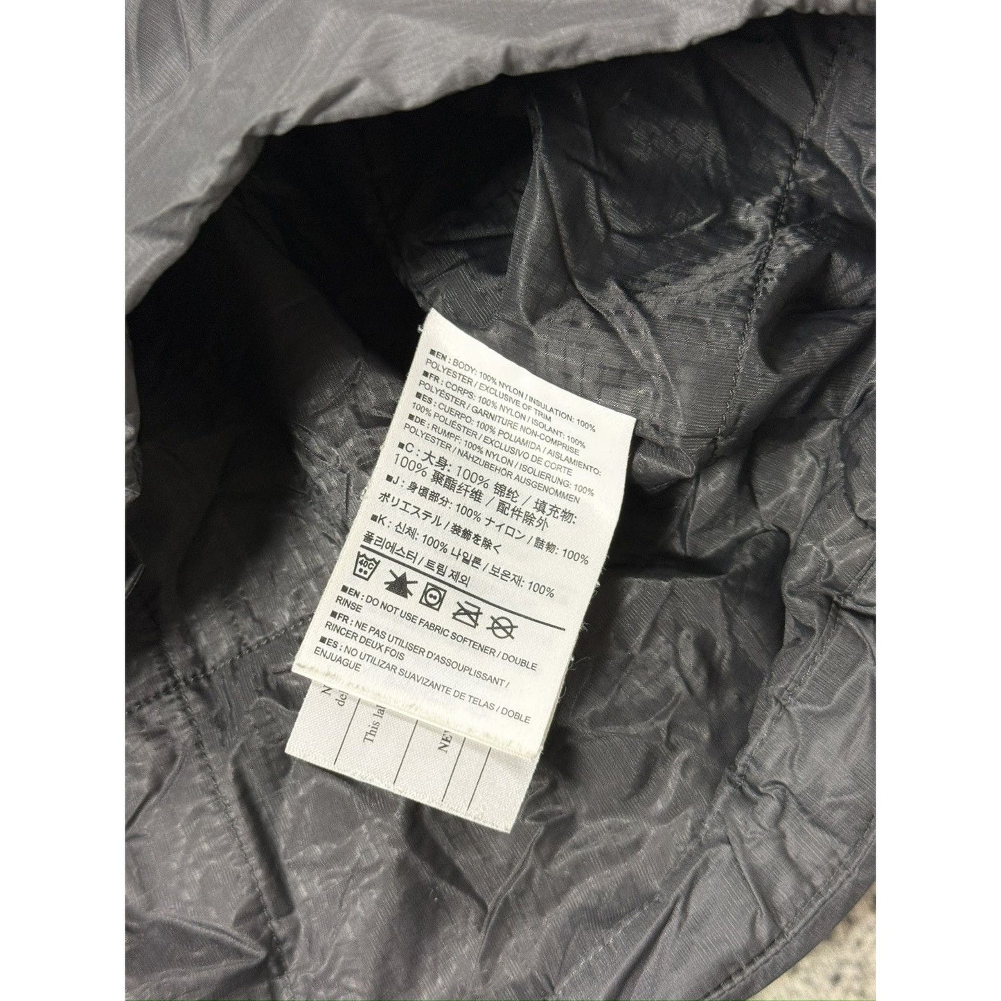 Arc’teryx jacket Nulcei hoody padded nylon jacket dark grey