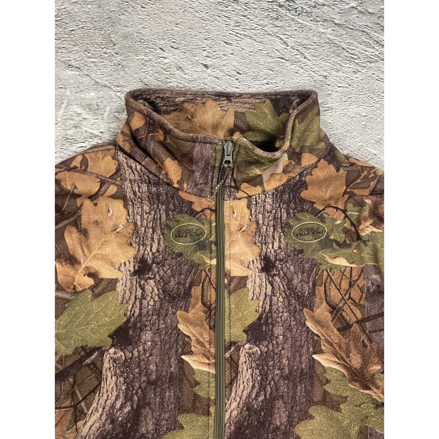 Realtree Camouflage fleece full zip vintage