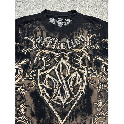 Affliction Vintage black T-shirt Y2K