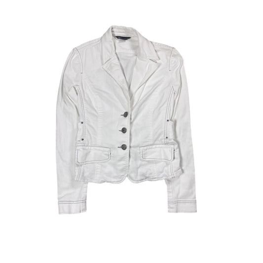 Armani Exchange denim jacket avant garde white Y2K