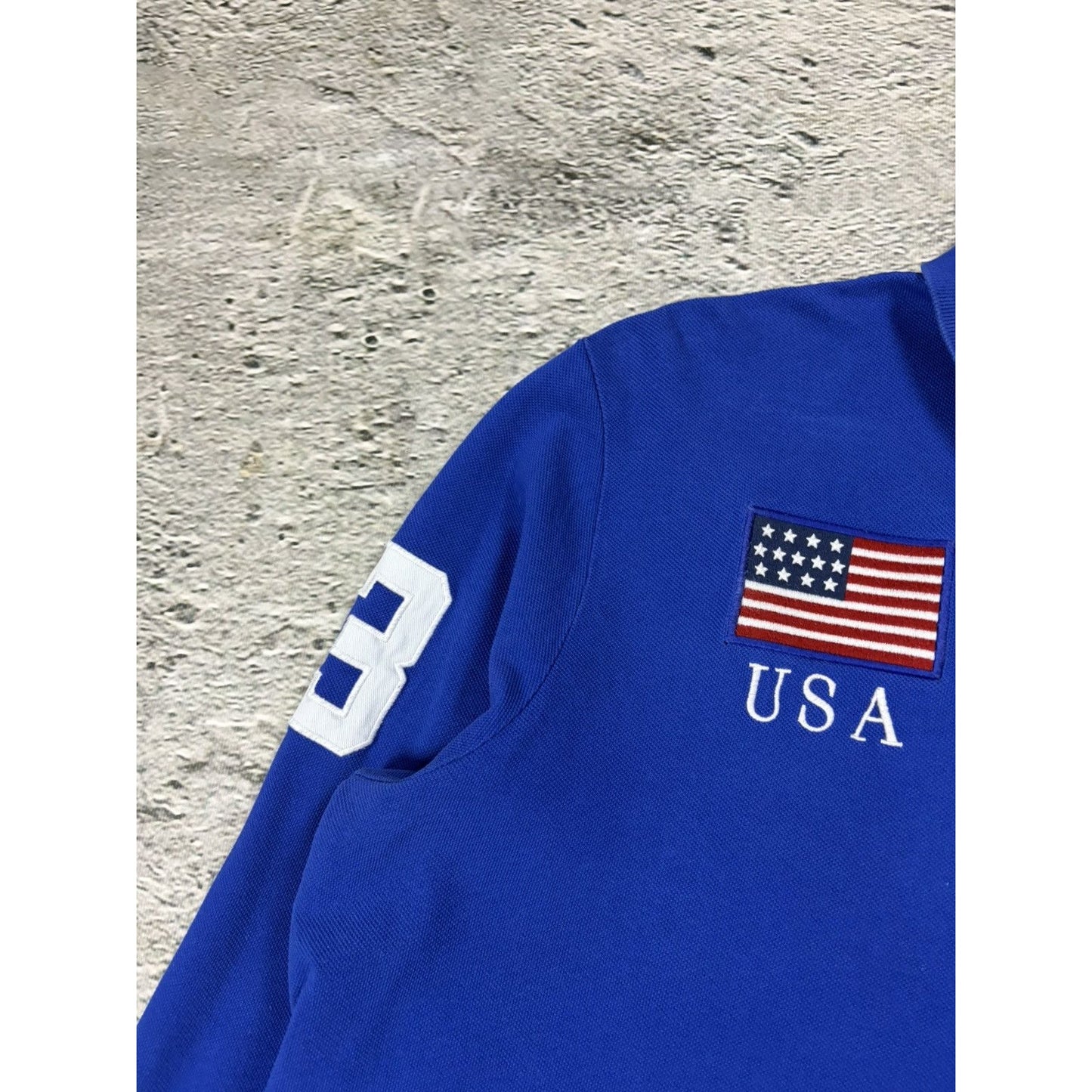 Chief Keef Polo Ralph Lauren USA longsleeve big pony blue