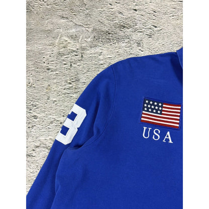 Chief Keef Polo Ralph Lauren USA longsleeve big pony blue