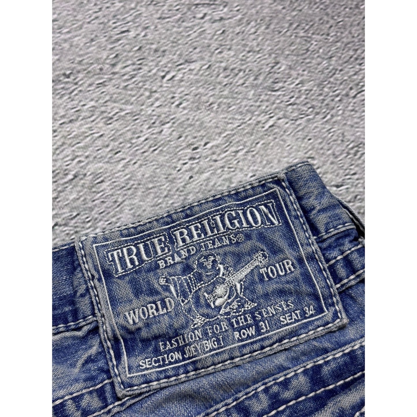True Religion Joey jeans vintage denim pants flared blue