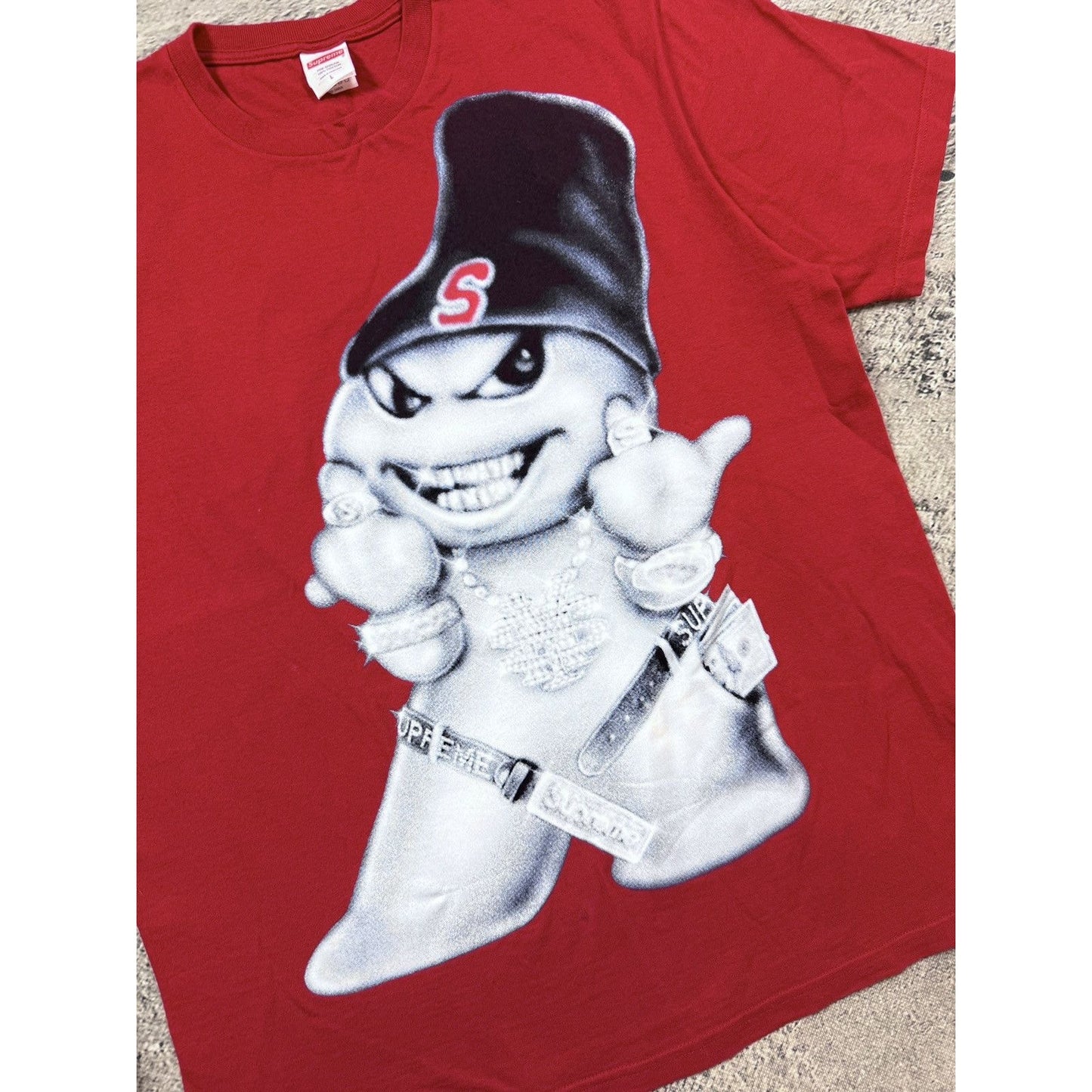 Supreme Snowman T-shirt red fw25