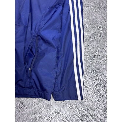 Adidas track jacket vintage navy blue Y2K nylon zip