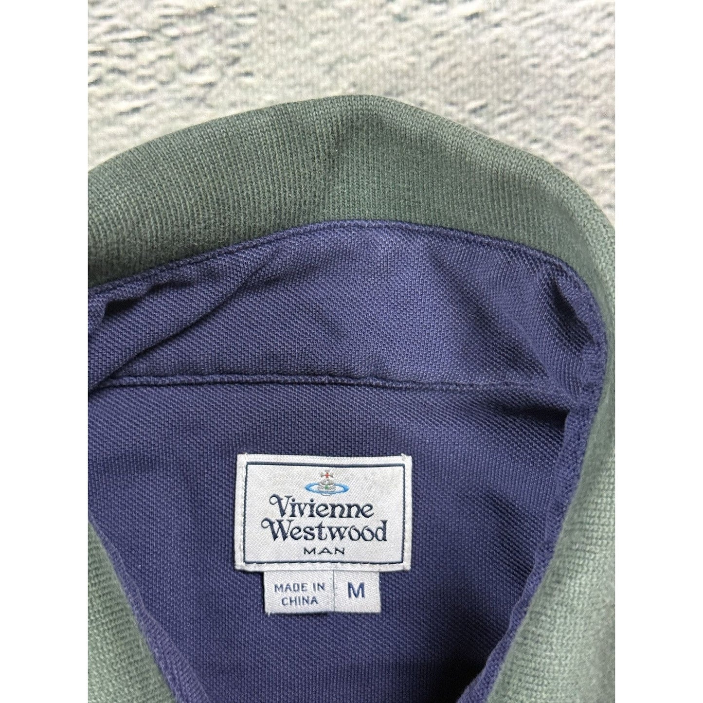 Vivienne Westwood polo T-shirt navy green red small logo