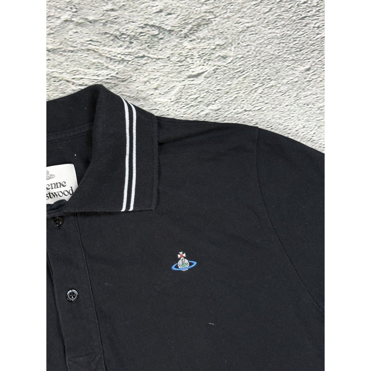 Vivienne Westwood polo t-shirt black small Orb logo